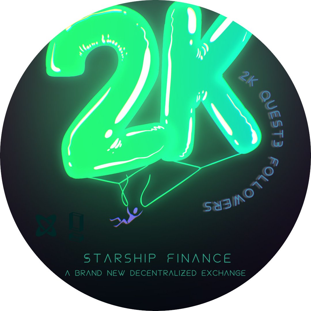Starshipfi's tweet photo. Our ongoing events @Quest3_xyz🚀
🔥Join👇

🔔 Follow first
https://t.co/50vwcGjrRB

https://t.co/krWOeKYzt1
https://t.co/00ulCciAhG

#quest3 #starshipfinance #NFTGiveaway #NFT #NFTCommunity #event #web3 #BSC #BinanceSmartChain #DeFi https://t.co/JQX7NJ8886