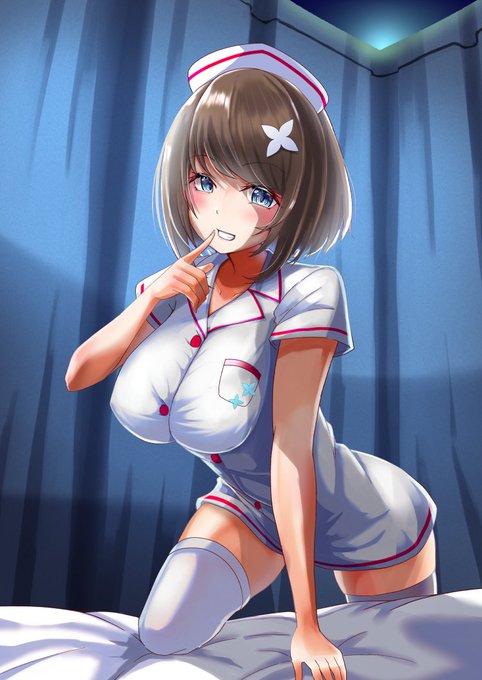 毎晩僕の病室に遊びに来るナースの栗駒さん
 #栗駒こまる 