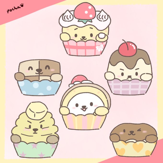 カップケーキがのtwitterイラスト検索結果