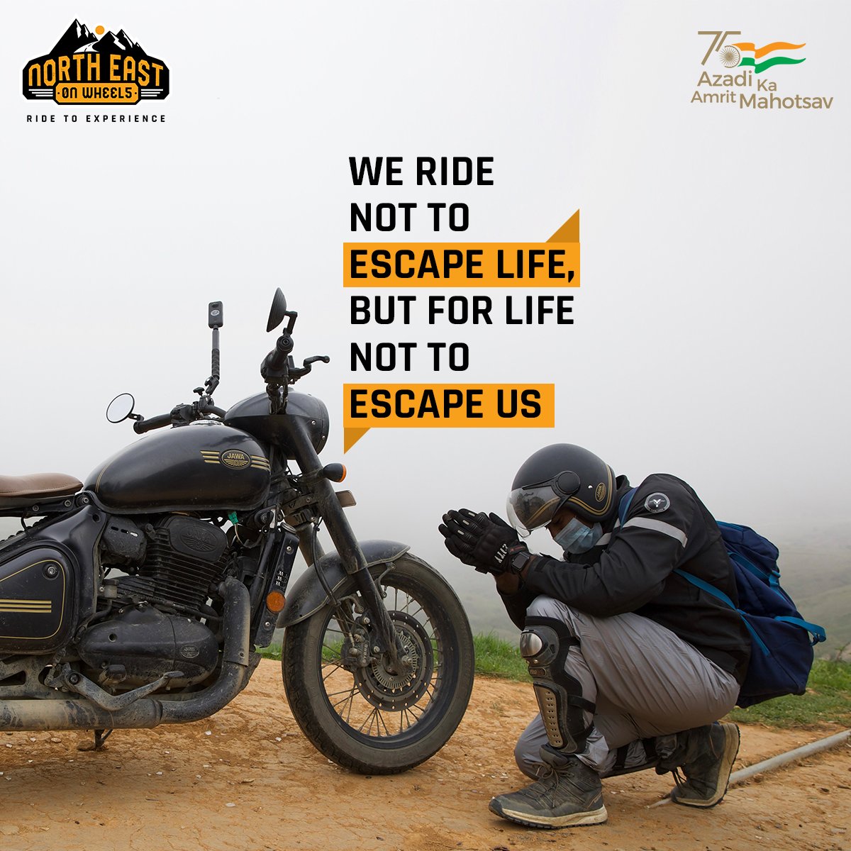 NEW_Expedition's tweet photo. We all do things for the love of it, for the passion of it and for the fun of it. Let us know why you chose the bike riding life!
.
.
#Motorheads #NorthEastOnWheels #NewExpedition #ridetoexperience #readytoride #ridetonortheast #350ccBikes #BikingEvents https://t.co/nVOYQEwr0E