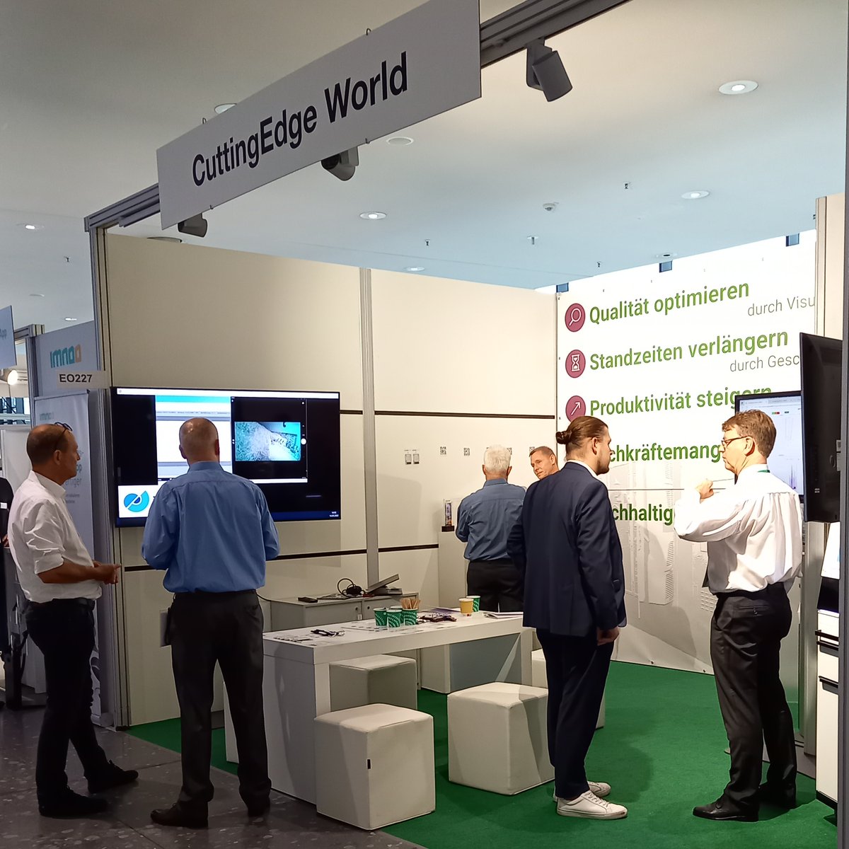 Noch bis morgen, 17 Uhr, haben Sie die Möglichkeit uns auf der #AMB in Stuttgart zu treffen. Kommen Sie an Stand EO227, in der Eingangshalle, für ein Gespräch oder eine Demonstration unserer #CuttingEdgeWorld vorbei. 
Wir freuen uns auf Sie!