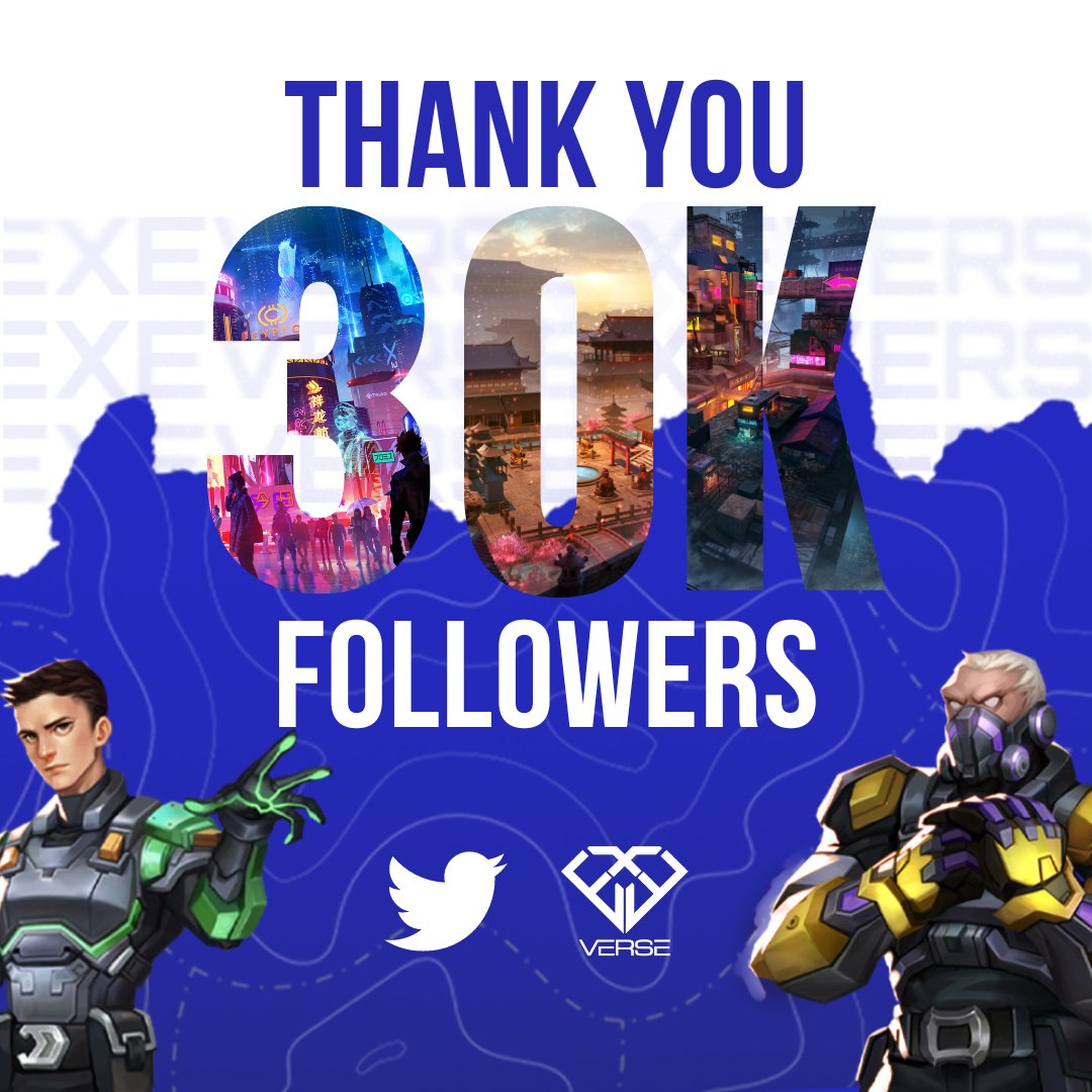EXEVerse | EXE Genesis MINTING 21-DEC (LIVE NOW) (@exeverseio) on Twitter photo 🔥 30K Milestone Reached!! Thank You Fam! 🥳
🥳 To celebrate this marvelous milestone, we are giving away 10x EXEVerse Genesis WL! 🎁
To Enter:
1⃣ Follow <a href="/EXEVerseIO/">EXEVerse | EXE Genesis MINTING 21-DEC (LIVE NOW)</a>
2⃣ ♥️+🔁
3⃣ Tag 3 Friends
4⃣ Join Our Discord
⏰48H⏰
#NFTDrops #NFTCommunity #WhitelistGiveaway #NFTProject 🔥 30K Milestone Reached!! Thank You Fam! 🥳
🥳 To celebrate this marvelous milestone, we are giving away 10x EXEVerse Genesis WL! 🎁
To Enter:
1⃣ Follow <a href="/EXEVerseIO/">EXEVerse | EXE Genesis MINTING 21-DEC (LIVE NOW)</a>
2⃣ ♥️+🔁
3⃣ Tag 3 Friends
4⃣ Join Our Discord
⏰48H⏰
#NFTDrops #NFTCommunity #WhitelistGiveaway #NFTProject