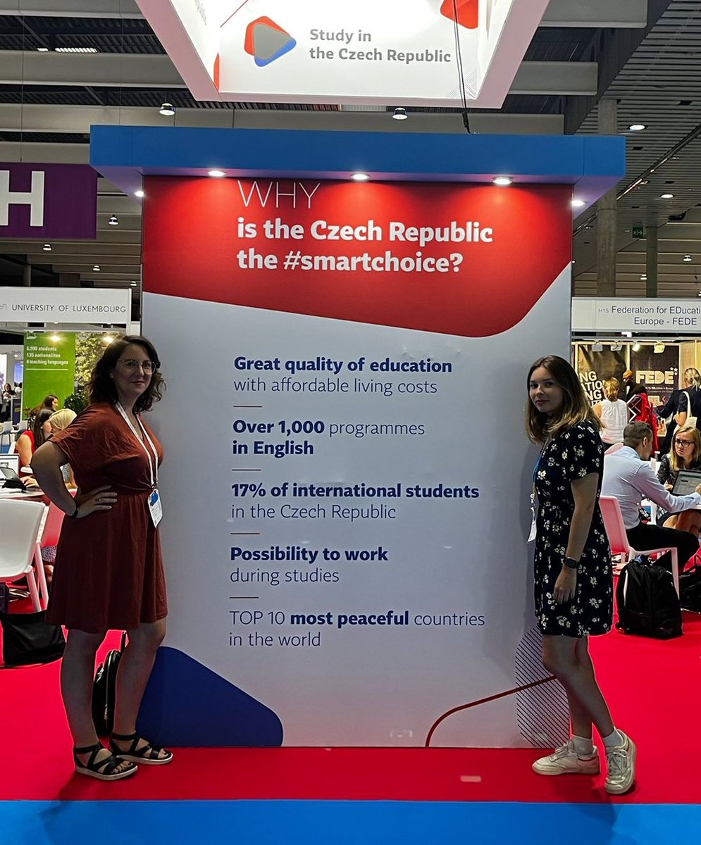 Came to represent <a href="/newtonunicz/">NEWTON University</a> at the #EAIE2022 and ended up selling the whole Czech republic 💪😁 #internationalisation #studyabroad #businesseducation