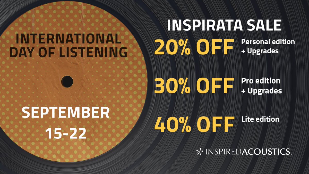ikebe_digital's tweet photo. #InspiredAcoustics #インスピラータ
/
📢 「#INSPIRATA」シリーズ最大40%OFF!期間限定セール開催中!
\
🗣『イマーシブ・リバーブ・ワークステーションが超特価!短期間セールとなりますのでお買い逃がしなく!』
🔻詳細はコチラ🔻
https://t.co/ds68TRBHqy
#イケベ楽器 #DTMerと繋がりたい https://t.co/UyVNwMt1UN