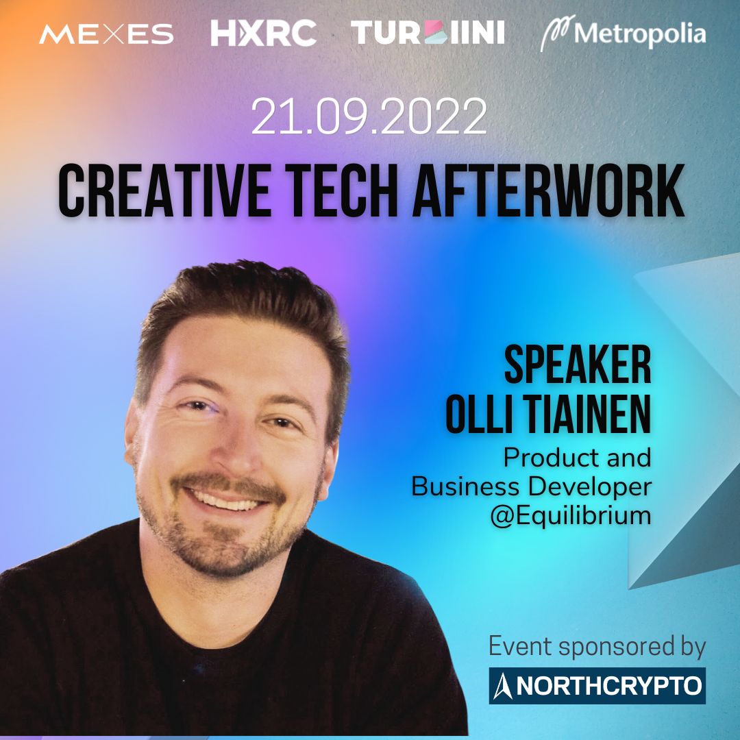 CREATIVE TECH AFTERWORK - Speaker Edition! 

Check out our post on Linkedin to read up on burning questions asked about Web 3 from Olli Tiainen - Product &amp; Business Developer <a href="/equilibrium_co/">Equilibrium</a> 🚀😈💜

linkedin.com/feed/update/ur…