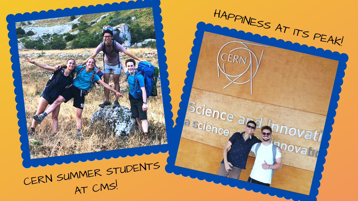 How can they not be happy? 🤩 These are CERN summer students who worked for CMS and had the chance to learn from the best, explore the area and meet people, with whom they share the same passion! 📖 Read more on our blog: cylindricalonion.web.cern.ch/blogs/memorabl…