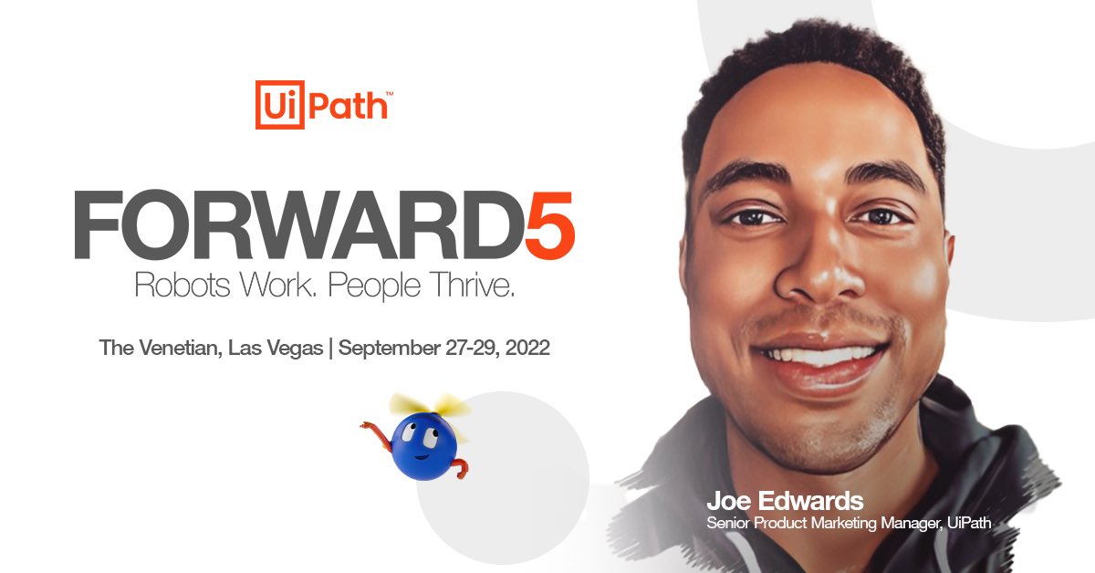 joewards's tweet photo. @UiPath FORWARD is almost here! Can’t wait for the How To Theater - practical automation tips for CoEs and C-Suites, alike #uipathforward https://t.co/VLXkmPA3nY