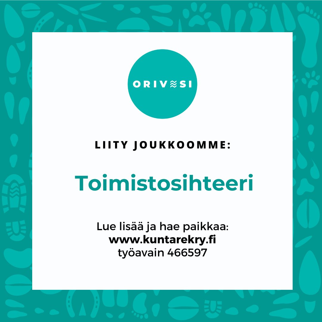 👣 Hei #toimistosihteeri, liity mukavaan joukkoomme! Eläköitymisen myötä meillä vapautuu mielenkiintoinen työpaikka.

Toimistosihteerin tehtäviin kuuluvat:
✅ ostoreskontran hoito
✅ muut toimistotehtävät.

👉 Lue lisää Kuntarekryssä ja hae paikkaa 29.9.2022 klo 13.00 mennessä.