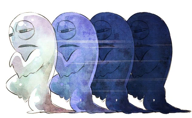 暴力的な眠気の化身【ネムケー】の初出は10年ぐらい前らしい。抗っているパターンの絵もちらほら。 