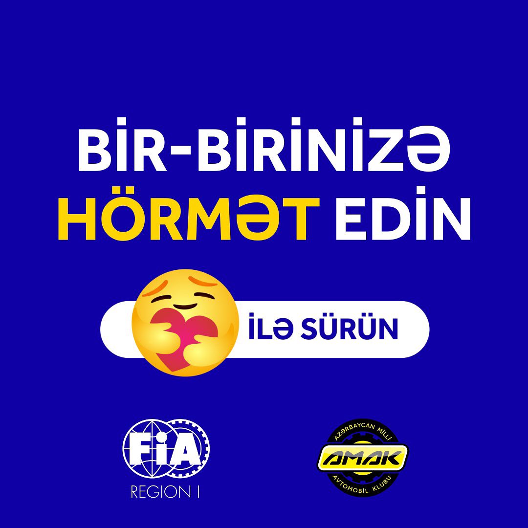 National Automobile Club of Azerbaijan (AMAK) (@milliavtoklub) on Twitter photo Together with our Member Clubs at <a href="/FIARegionI/">FIA Region I</a> , we are launching this year’s #RoadSafety campaign on Driving Etiquette. The road is a public space, remember to #DriveWithCare.
#MobilityWeek Together with our Member Clubs at <a href="/FIARegionI/">FIA Region I</a> , we are launching this year’s #RoadSafety campaign on Driving Etiquette. The road is a public space, remember to #DriveWithCare.
#MobilityWeek