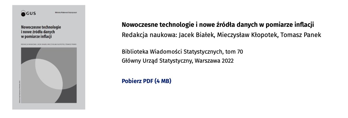 Gratka dla zainteresowanych pomiarem #inflacja. Nowa monografia wydana przez @GUS_STAT pod redakcją Jacka Białka i współautorów (cc @mbukows @Pekao_Analizy @mbank_research @PKO_Research @BrzezinskiMich) bws.stat.gov.pl/bws_70_nowocze…