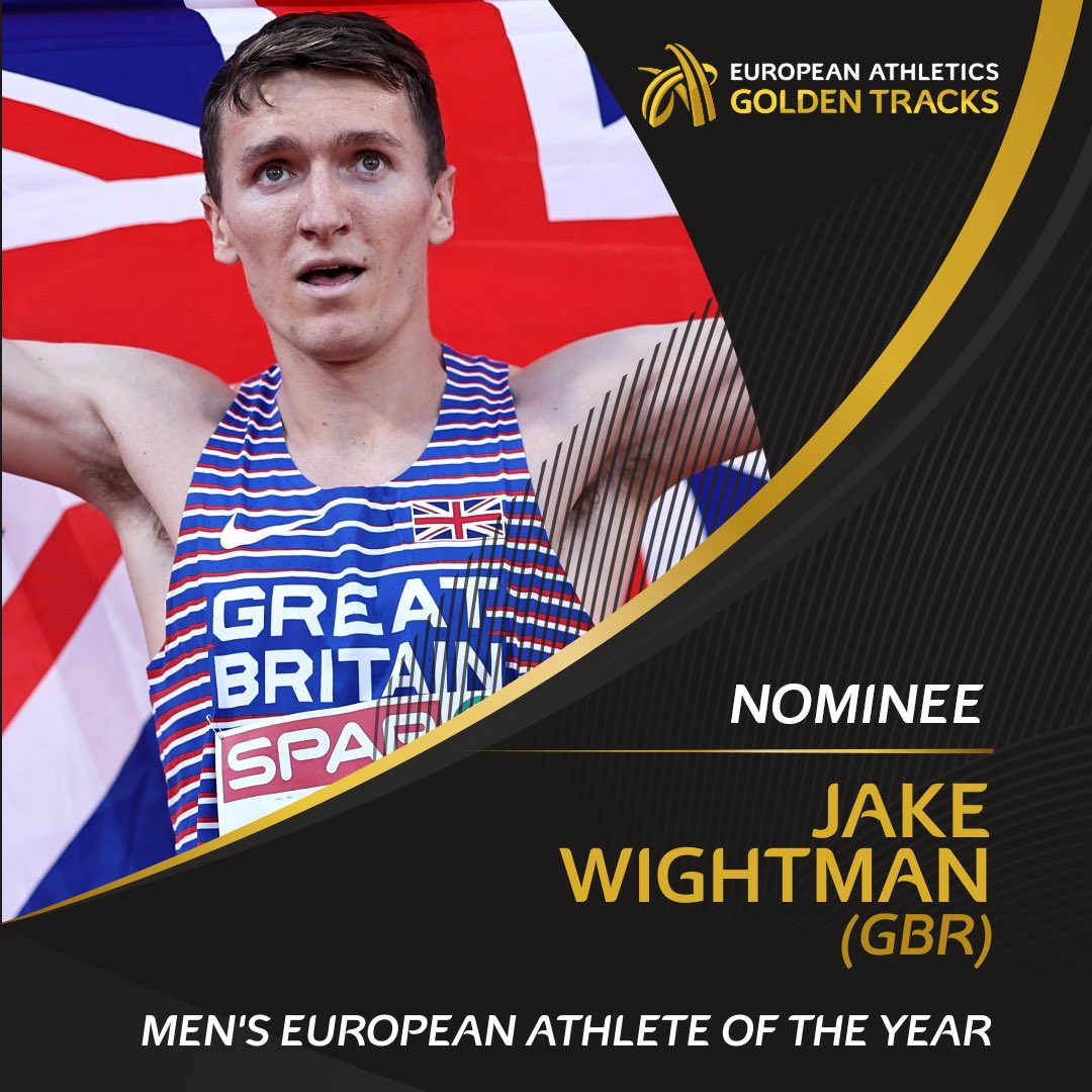 RT to vote for Jake Wightman! 🇬🇧 🥇 World 1500m champion 🥈 European 800m silver medallist 🗳 Voting closes on Friday 30 September. #GoldenTracks