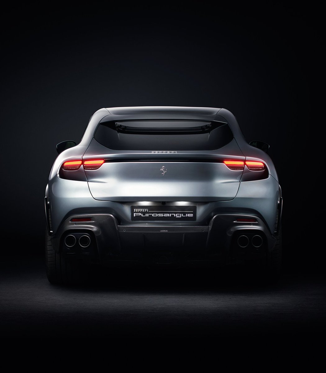 Ferrari's tweet photo. The #FerrariPurosangue has been deftly sculpted and chiselled to reach the Prancing Horse’s pursuit of luxury in both the chassis’ unique construction and the cabin’s meticulous design, which offers unprecedented occupant space and comfort for a #Ferrari four-seater. https://t.co/Iffh96NsB3