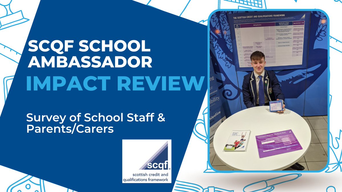 Calling all staff & parents/carers at our SCQF Ambassador Schools 📢 We are conducting an impact review of our school ambassador programme & would be very grateful if you could complete the short survey at scqf.org.uk/news-blog/post… Please share with colleagues & Parent Councils