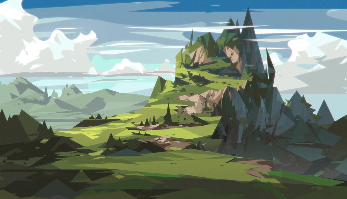「4 old geometric scapes. 」|Jordan Grimmerのイラスト