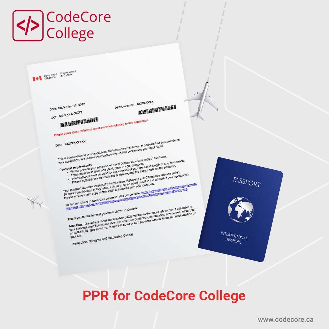 CodeCoreCollege's tweet image. So pleased to see our #students accomplishing their aspirations.
Proud to share that one of our students got #CanadaVisa grant and received a #PPR request.
Congratulations on achieving yet another milestone!