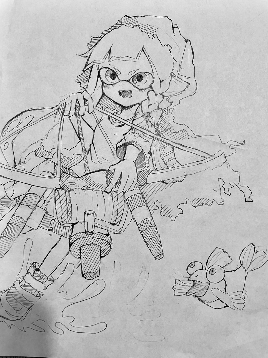 イカちゃん落書き!
#スプラトゥーン3  #Splatoon3 
#イラスト 