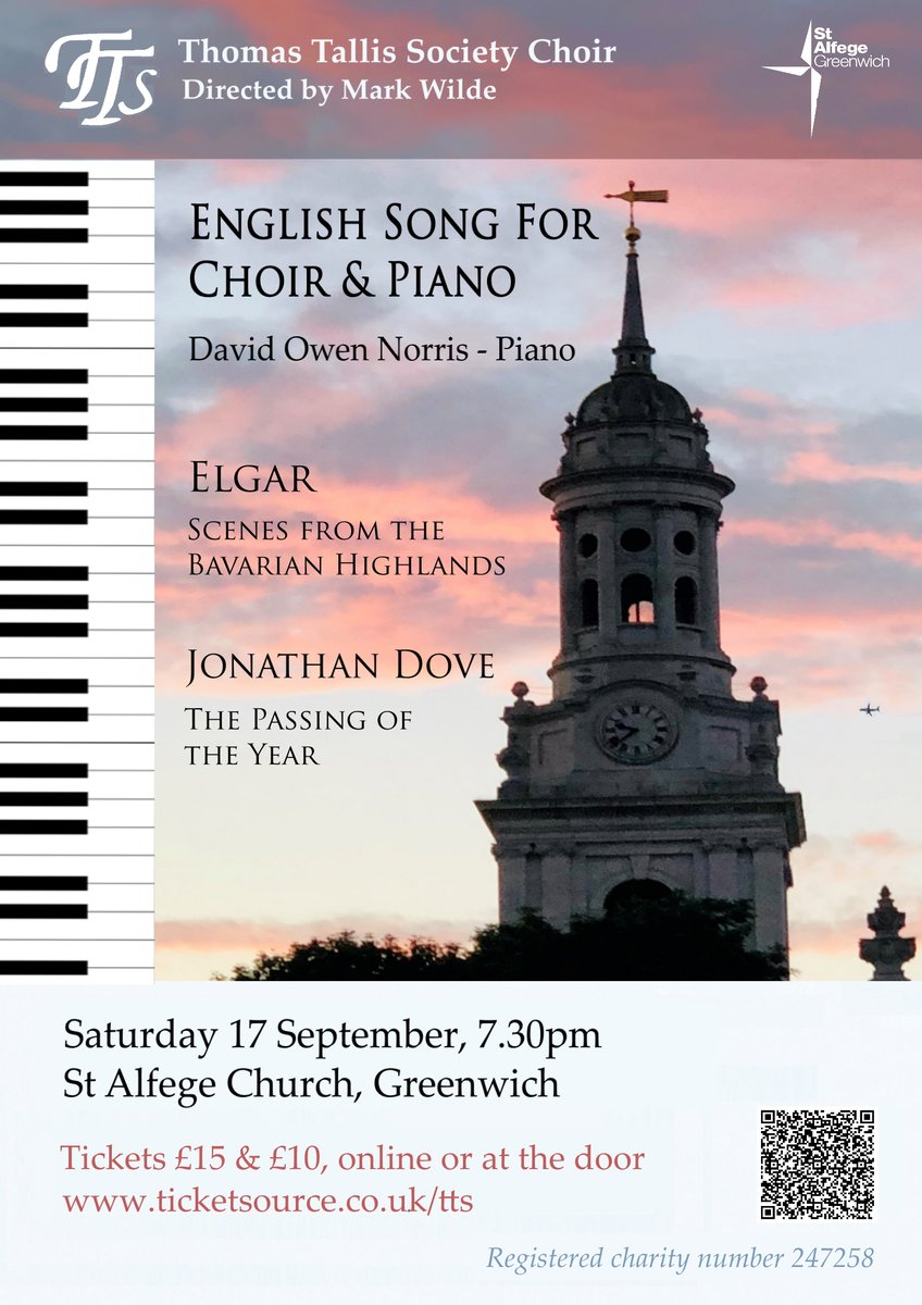 Come and hear David Owen Norris <a href="/DavidOwenNorris/">David Owen Norris</a> play and talk about #Elgar's music at our concert tomorrow, Saturday 17th, along with <a href="/dovecomposer/">Jonathan Dove</a> 's stunning The Passing of the Year #SE10 #Choral #Piano #LiveMusic #WhatsOn #StAlfege