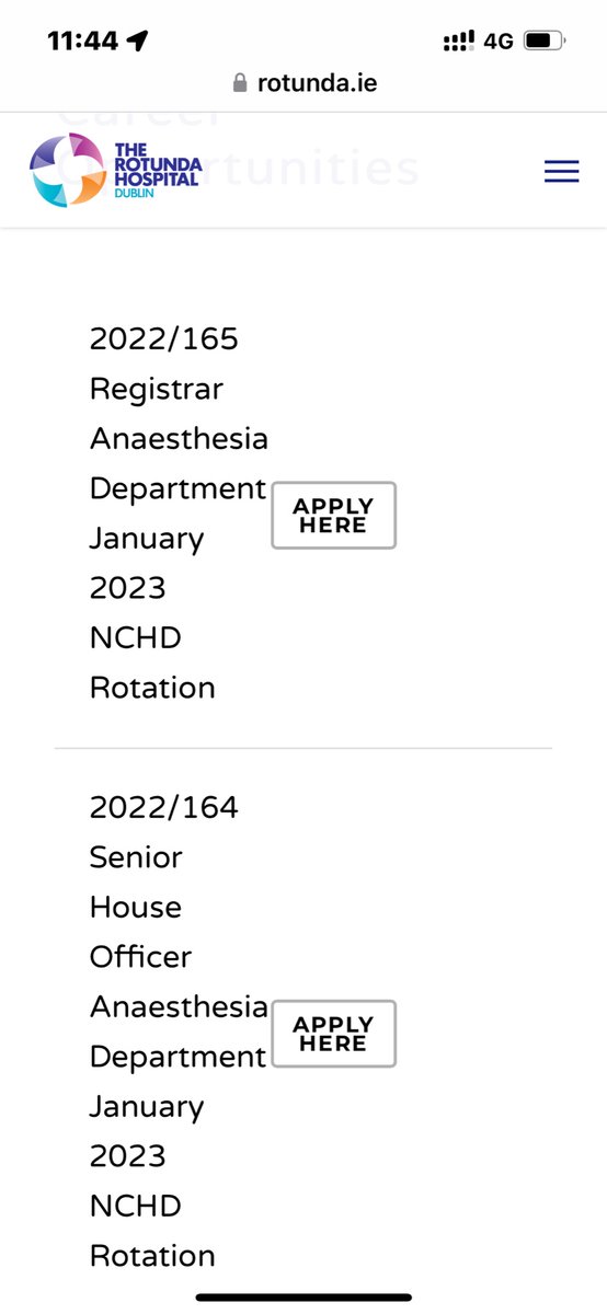 Rose Kearsley (@rose_kearsley) on Twitter photo Anaesthesia SHO and registrar positions advertised for January 2023 in <a href="/RotundaHospital/">The Rotunda Hospital</a>
Come work with a great team!
<a href="/LoughreyJPR/">John Loughrey</a> <a href="/AnneDoherty19/">AnneDee</a> <a href="/niamhehayes/">NiamhEH</a> <a href="/hellothomasdrew/">Thomas Drew</a>
rotunda.ie/careers/ Anaesthesia SHO and registrar positions advertised for January 2023 in <a href="/RotundaHospital/">The Rotunda Hospital</a>
Come work with a great team!
<a href="/LoughreyJPR/">John Loughrey</a> <a href="/AnneDoherty19/">AnneDee</a> <a href="/niamhehayes/">NiamhEH</a> <a href="/hellothomasdrew/">Thomas Drew</a>
rotunda.ie/careers/