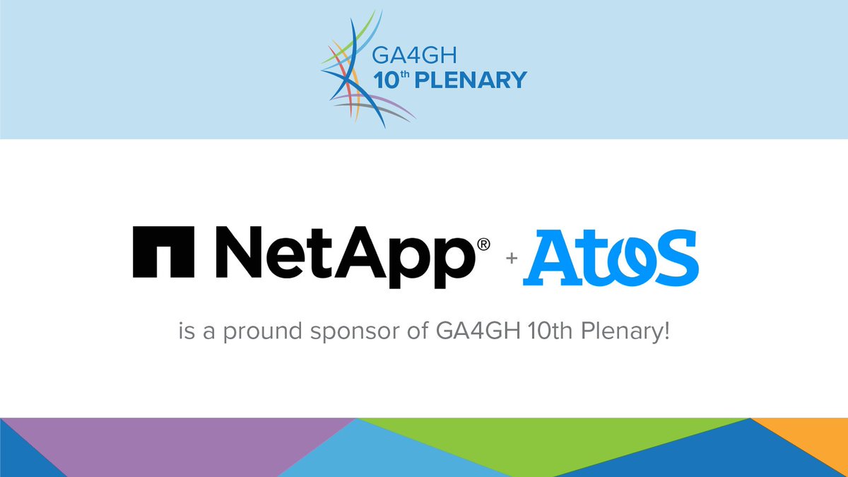 .<a href="/Atos/">Atos</a> y <a href="/NetApp/">NetApp</a> están encantados de patrocinar la reunión #GA4GH10thPlenary en Barcelona, y deseando conocer las últimas tendencias en #genómica y #salud para poder ayudar más eficientemente a organizaciones de investigación, académicas y sanitarias 👉 spr.ly/6015MrJJZ