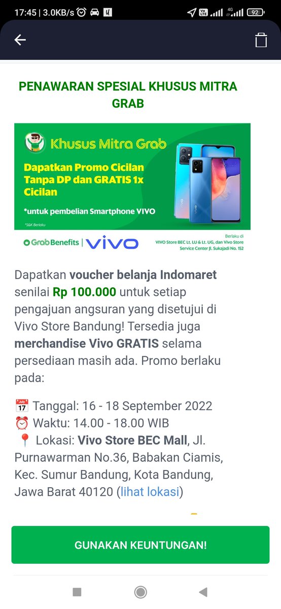 Roda2Driver's tweet photo. Alhamdulillah banget kalau di @GrabID ada #GrabBenefits https://t.co/cdl3Hi2Hid