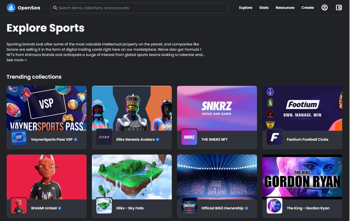📈<a href="/Footium/">Footium</a> is trending on OpenSea for sports after a number of sales in the last 24 hours!

⚽️ Only 51 clubs are currently listed on secondary markets as we build up to our full game launch this year...

It isn't too late to become the owner of a metaverse Football Club 👀