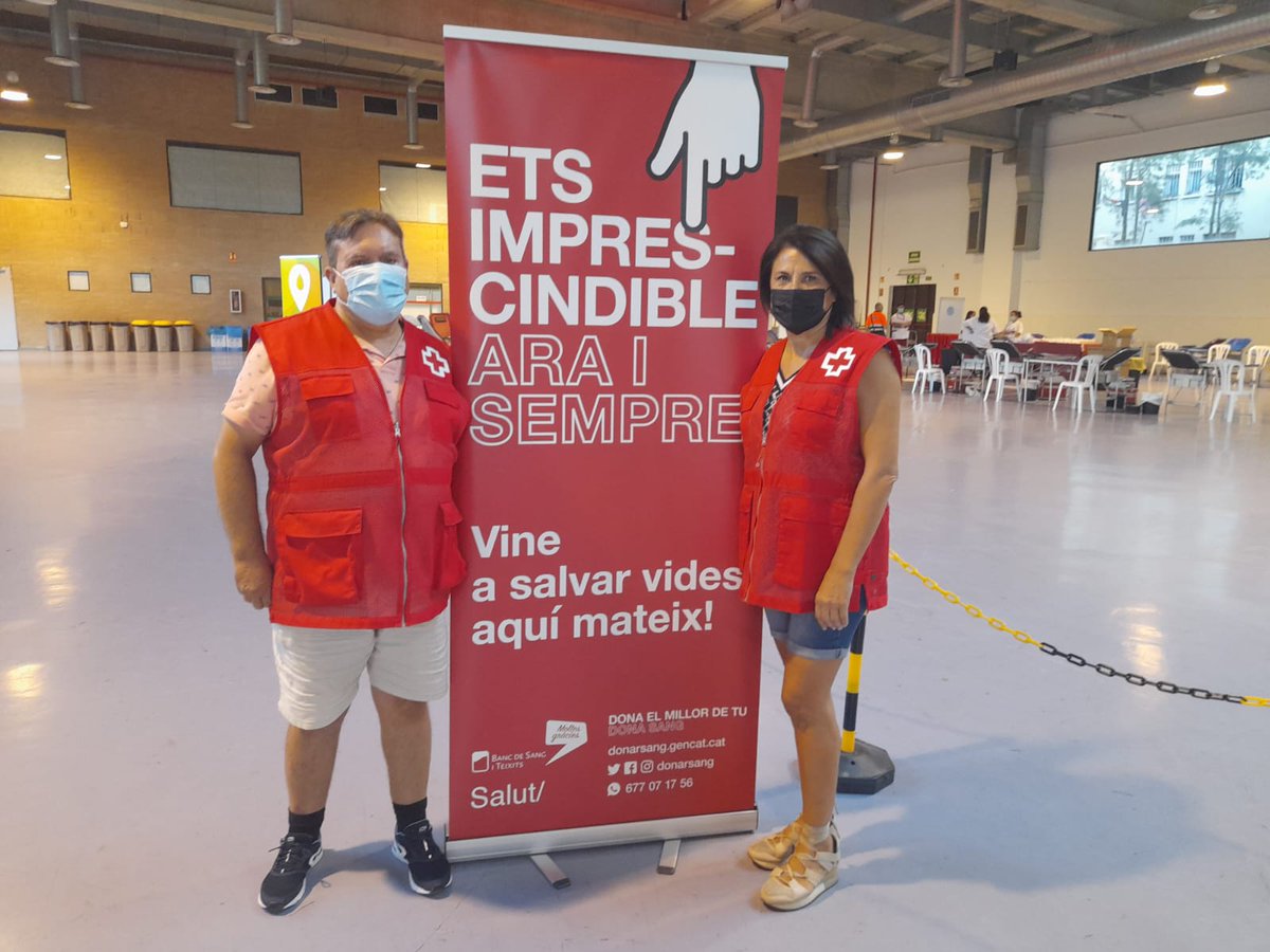 CreuRojaTGN's tweet photo. Comencem la 2a jornada de donació de la #MSangTgn al Recinte Firal de #Tgn!

Si encara no ho has fet, pots venir fins les 21h a @donarsang i ajudar així a salvar vides! ❤️ Per una #SantaTecla700 festiva i també solidària 🙌

🔗 Demana cita a https://t.co/HHWlWIV50L https://t.co/NjXTK1U1rX