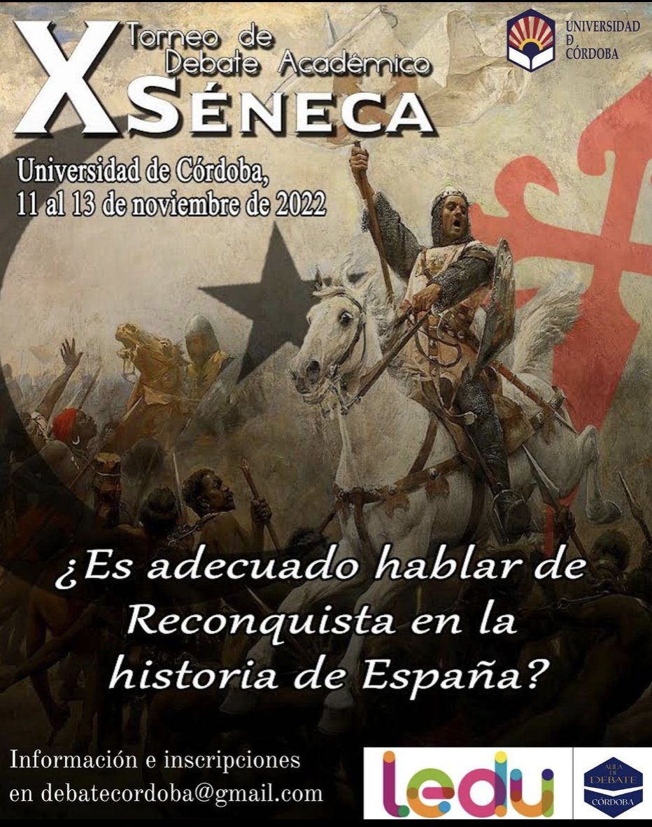 LEDU_debate's tweet photo. La décima edición del Torneo Académico #Séneca de la Universidad de #Córdoba ya tiene fecha y, por segundo año consecutivo, será clasificatoria para la Liga Española de #Debate Universitario de 2023.
📲https://t.co/wNU8eoLYLy
#Oratoria #Comunicacion #Universidades #Ledui https://t.co/qIA34q4LOa