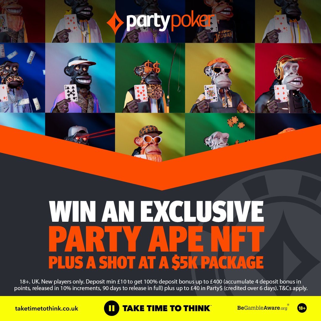 We have 15 x $7.50 tickets for the #MILLIONSOnline Mini Main Event to giveaway! To go in the draw just like, retweeet, follow and tag a friend who would love one our exclusive #PartyApes! bit.ly/3Kd6W8Q
