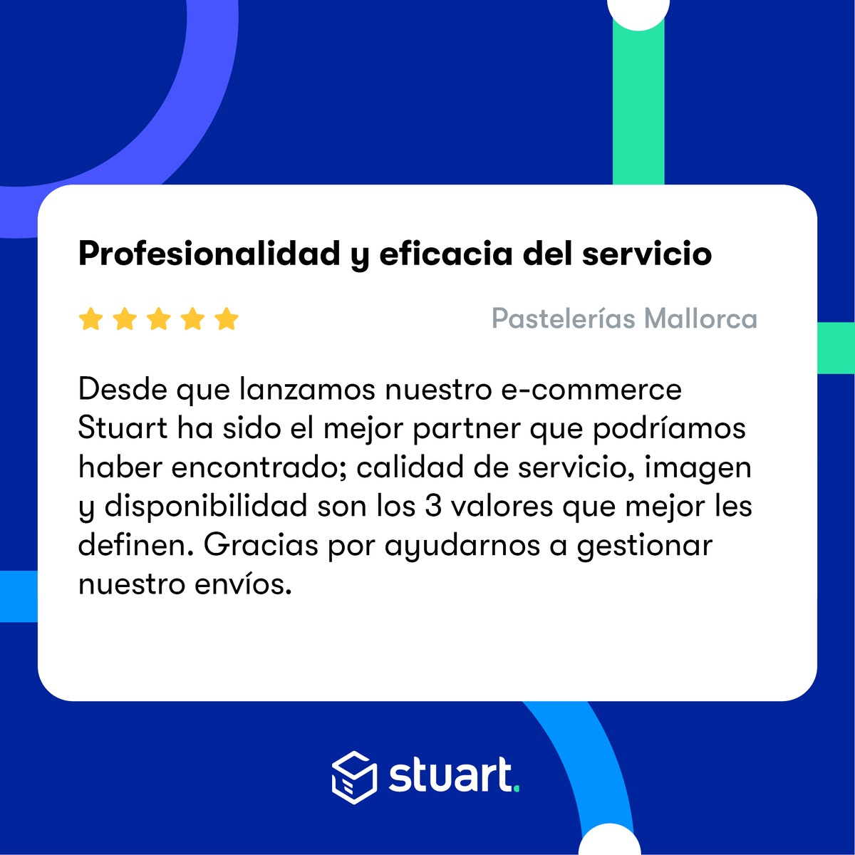 Las claves de Stuart para una experiencia de entrega sin contratiempos 🌟🔑
Sigamos sumando años juntos @pasteleriamallorca 💙