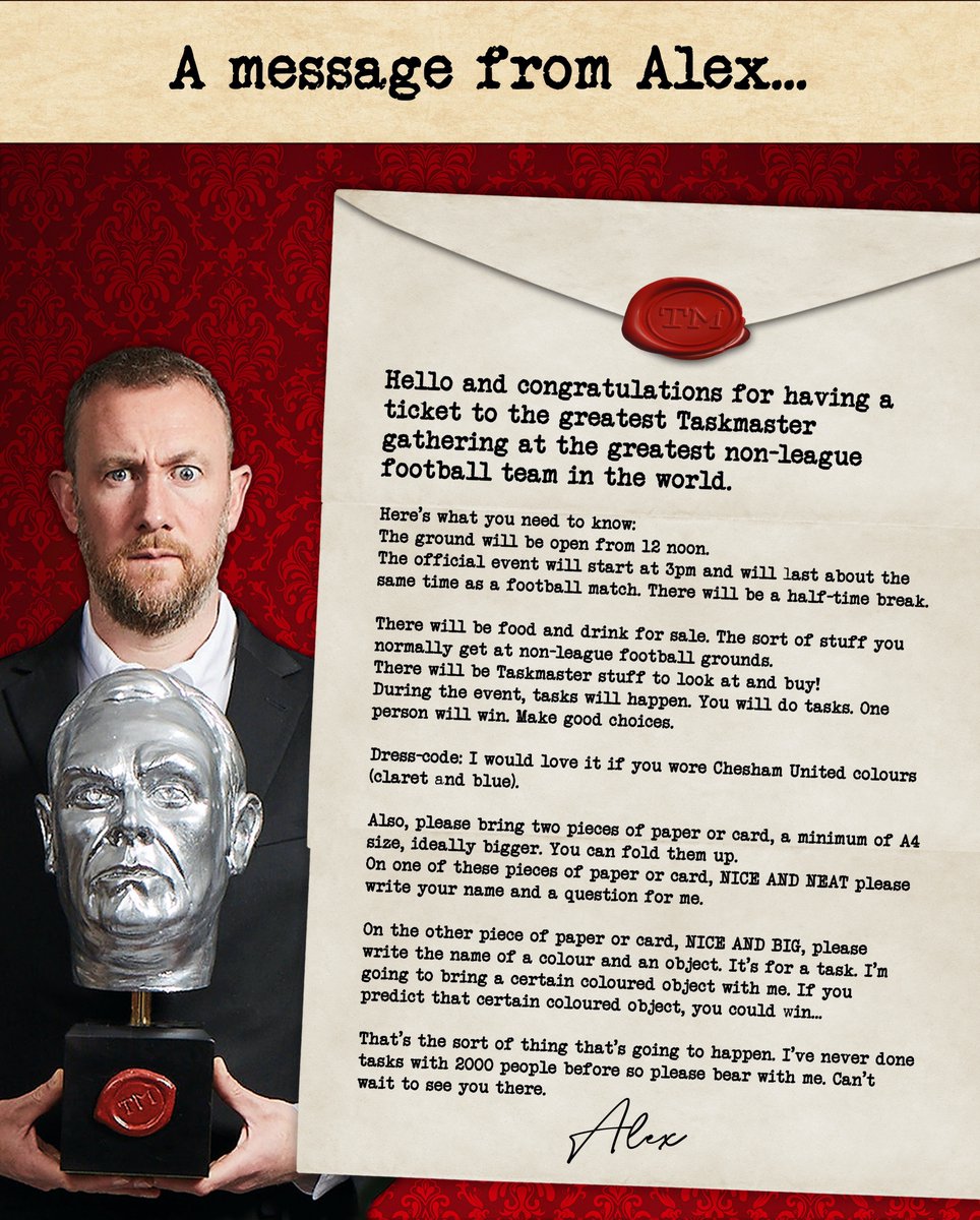 Alex Horne tweet media