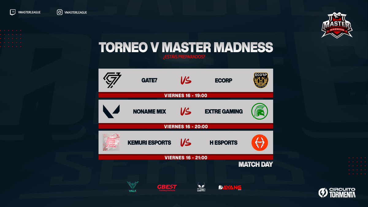 vmasterleague's tweet image. Hoy arrancamos en la @vmasterleague !!

🕒Os dejamos los Horarios🕒

📺Partidos casteados : m.twitch.tv/vmasterleague/…

Suerte a todos!! Os esperamos!!!