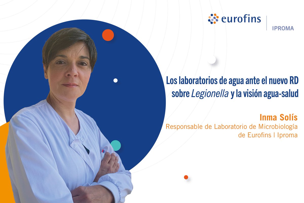 eurofins_iproma's tweet photo. Nuestra Responsable de Laboratorio de Microbiología responde a @tecnoaqua sobre el reto que supone el RD 487/2022 sobre Legionella y su visión en el agua-salud.

📌 https://t.co/JvKQsVJGu8

#Legionella #RD487 #LaboratorioAcreditado #EurofinsLife #TestingForLife https://t.co/UB5UeuFv1r