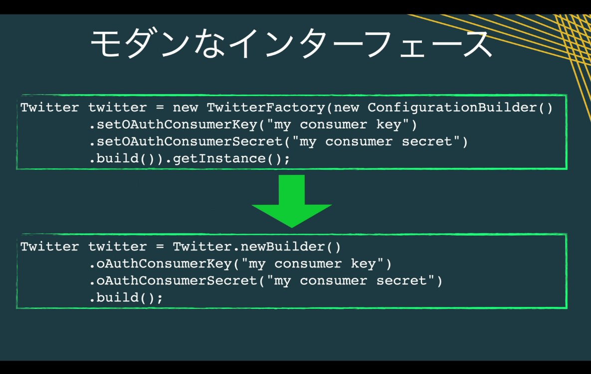 takke's tweet photo. Twitter4J 自体も v2 サポートするらしい #TwitterDevJP https://t.co/PFtidC8Ncs
