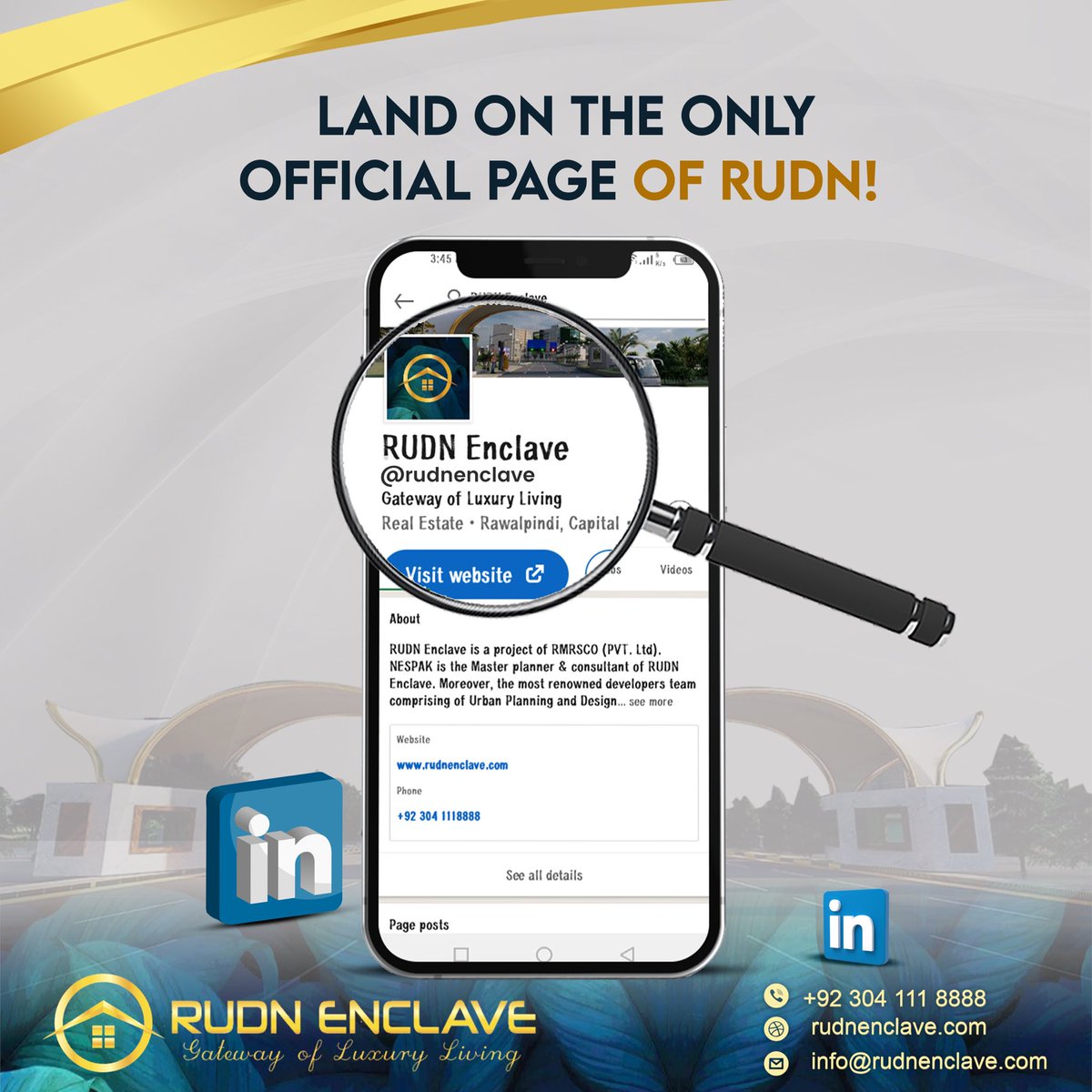 rudnofficial's tweet photo. RUDN Enclave LinkedIn Official Page  for authentic information about career, technology, development, payment plans, and much more.
follow us for more recent update by  below mentioned link

https://t.co/BUZoBINKYJ

#RudnEnclave #linkedin  #realestate #ringroad #rda #RUDN https://t.co/GjR4hlQIG5