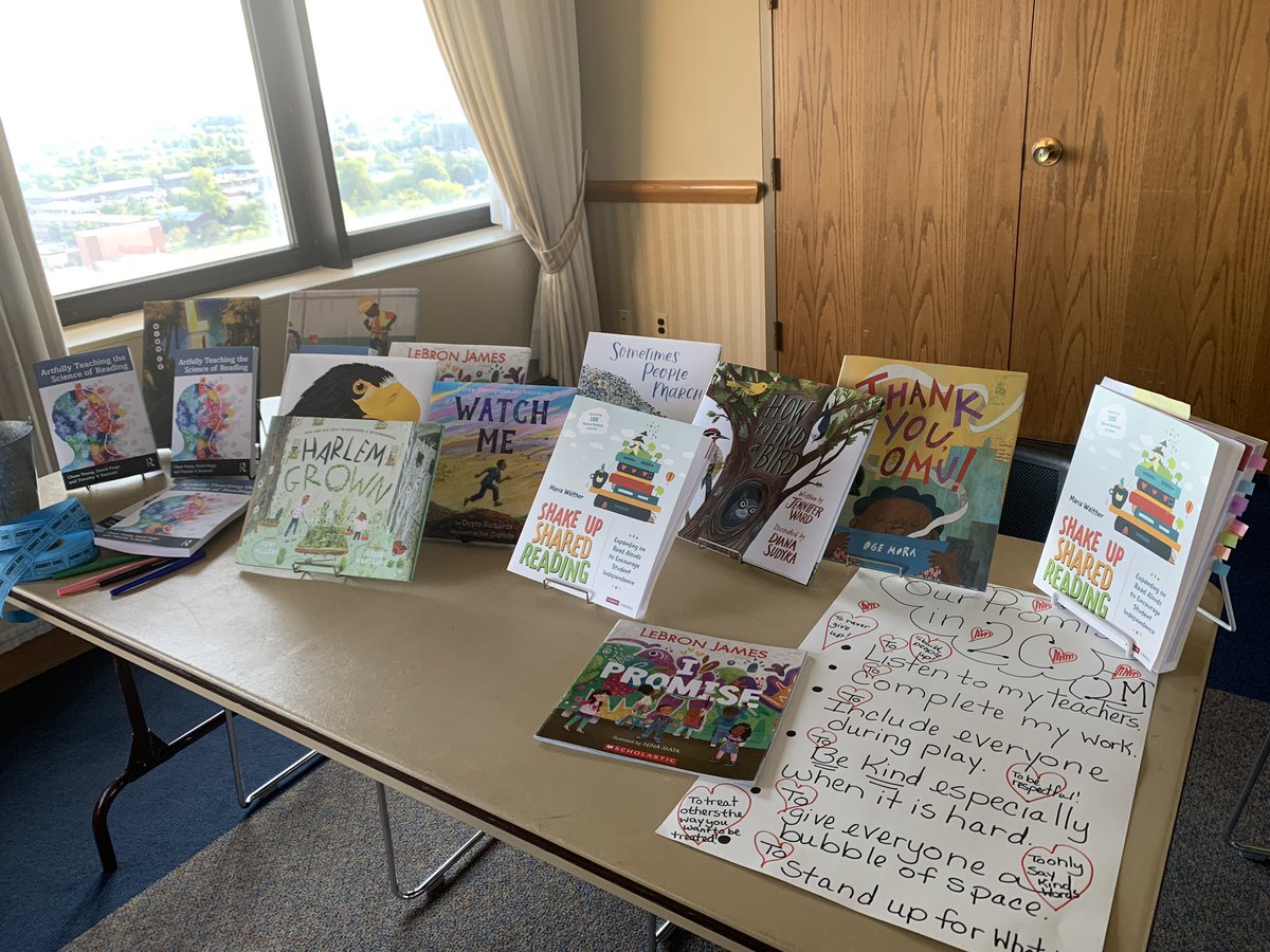 mariapwalther's tweet photo. Last night’s NIRC book giveaway included some the picture books featured in #ShakeUpSharedReading @CorwinPress 📚💛 @ILReadCouncil https://t.co/8rFQ9oGvaP
