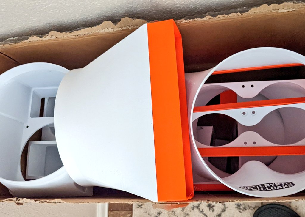 CryptoCloaks's tweet image. The box of testing goods is on its way to @hashdistributed.

Installation of shrouds and testing should begin Monday. 🥰🤘

Let's get some data 💪😎