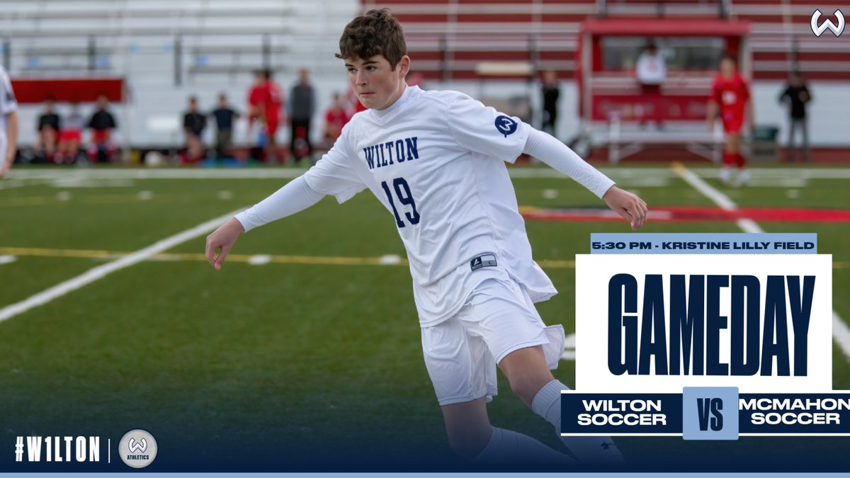 WiltonAthletics's tweet photo. GAMEDAY.

Boys Soccer is HOME today on Kristine Lilly Field at 5:30 PM

Come out and support the boys!

#W1LTON l #nonames l #nonumbers https://t.co/zilVzlQQ12