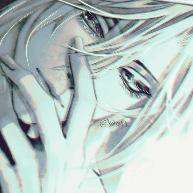 #自創作男子イラストフェス01素敵な企画参加させてください白髪、長髪、眼鏡の精神科医の創作してます 