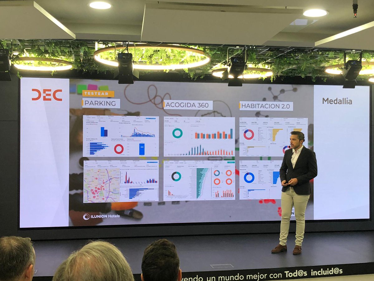 Asociacion_DEC's tweet photo. 📊"Como toda compañia #DataDriven, para nosotros los datos y la infomación son muy importantes" David López Flores de @Ilunionhotels.
#Data #CX #VDEC #datos https://t.co/eP4fphRVJZ