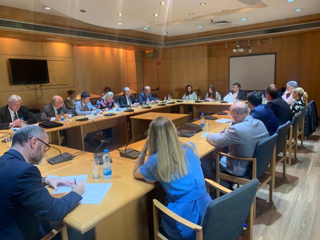 louistelemachou's tweet photo. After 2.5 years of teleconference meetings, I was delighted to host today at #MFA the HoM’s briefing ahead of the upcoming GAC (General Affairs Council) on 20/9. #CyGenSecEU https://t.co/Q0CjFcb8pq