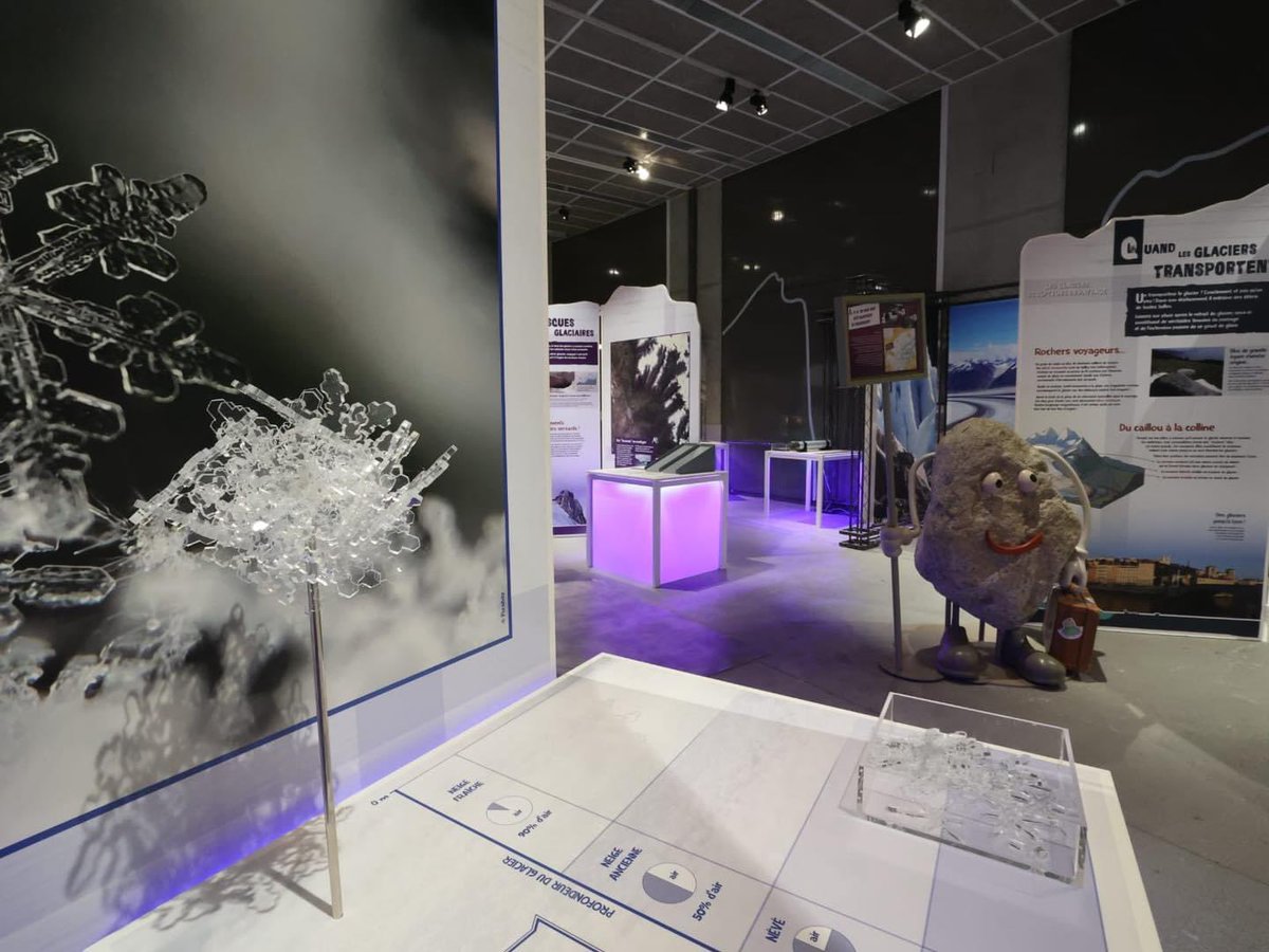 🧊La nouvelle expo « Glaciers, l’aventure scientifique », entièrement conçue et réalisée par la <a href="/GalerieEureka/">Galerie Eurêka CCSTI</a> ouvre ses portes ce samedi 17/09. Elle est le fruit d’une collaboration très étroite avec le labo <a href="/edytem_fr/">edytem</a> de l’<a href="/Univ_Savoie/">UnivSavoieMontBlanc</a> et l’@IGE_Grenoble de l’<a href="/UGrenobleAlpes/">Université Grenoble Alpes</a> 🤝