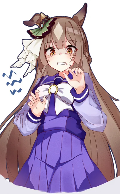 #最近フォローした方は知らない過去絵を晒す #ウマ娘 ドン引きされたい半年前に描いたダイヤちゃんです!! 