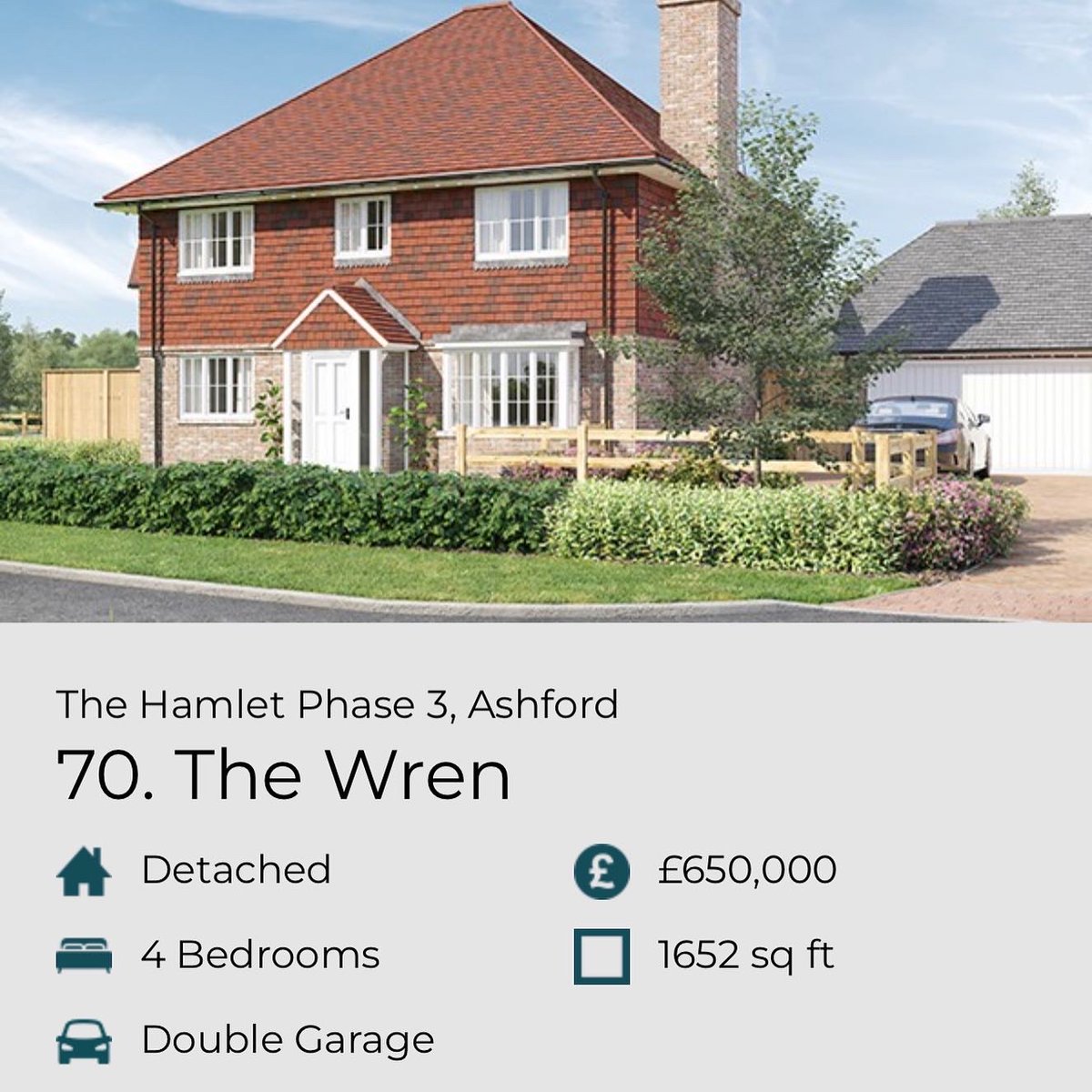 JarvisNewHomes's tweet photo. Phase 3 at The Hamlet is now live on our website with #property CGIs, floor plans and specifications.
#forsale #kentproperty #newbuildhomes
https://t.co/dcssXhBNAh https://t.co/GrMnHzOE6B