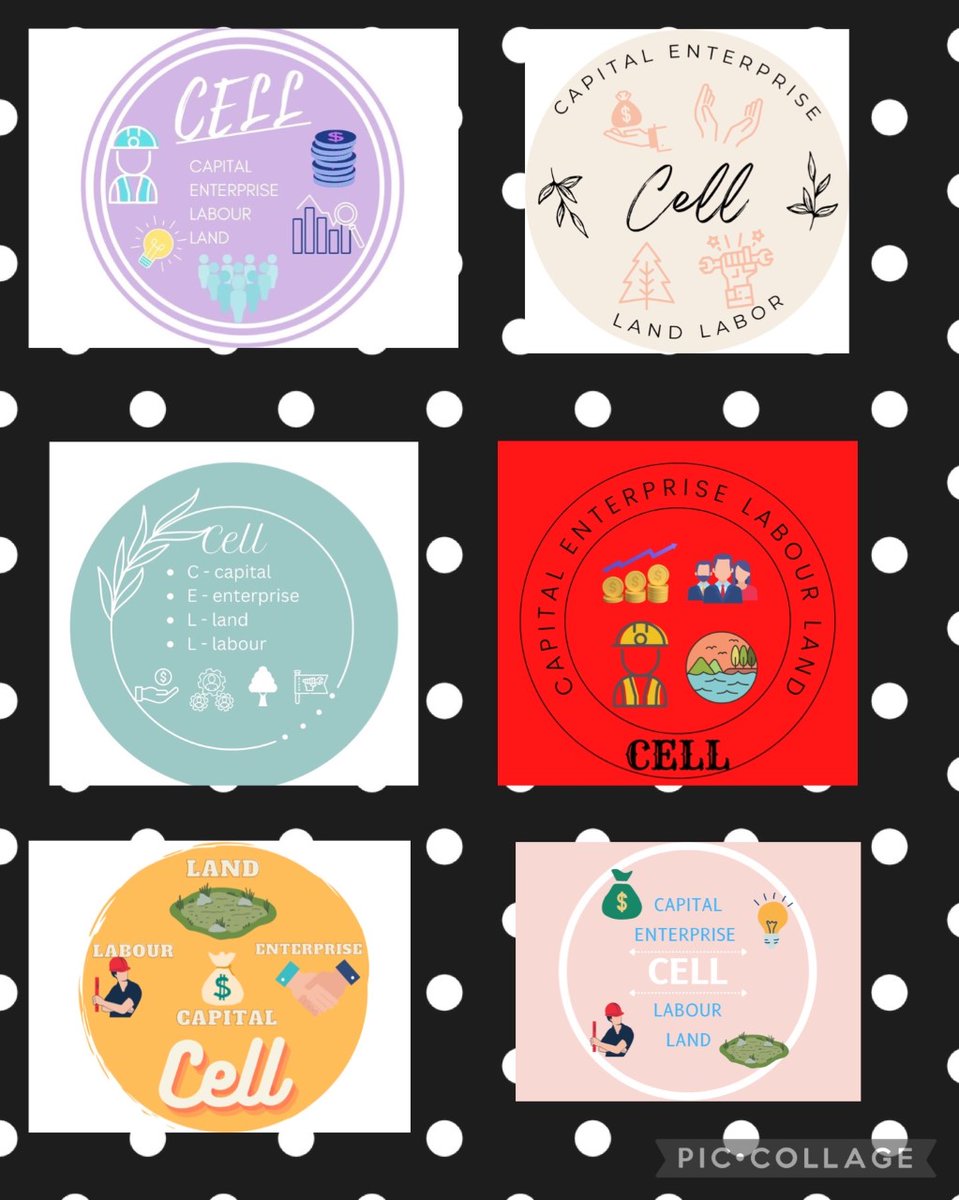 MrsTEHS's tweet photo. Some super work using @canva to create stickers to revise #factorsofproduction with #S3BGE
#digitalskills #TEamMiEEScotland #Bizedehs https://t.co/Ngd17NgB9v