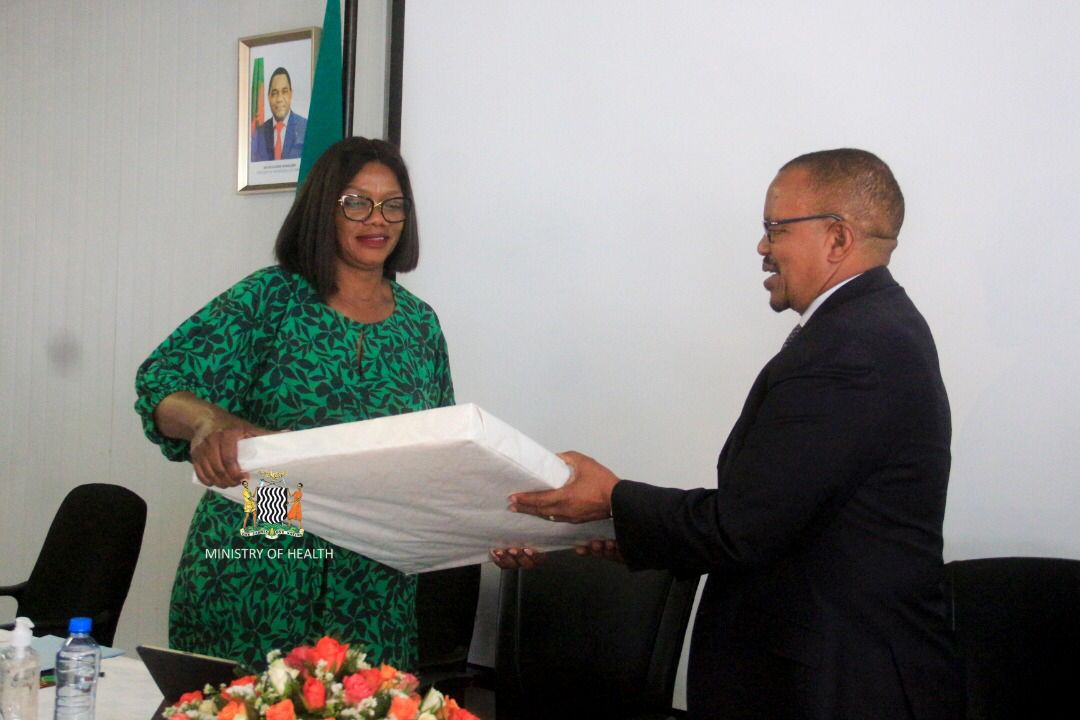 SimonMwila4's tweet photo. Minister of Health, Sylvia Masebo meeting her Kingdom of Lesotho counterpart Mr Sekatle Semano Henry.
 
A High-Level delegation from Lesotho led by Lesotho Minister of Health is in the country to understudy how the health sector is structured in Zambia. https://t.co/i0j0tc3BdC