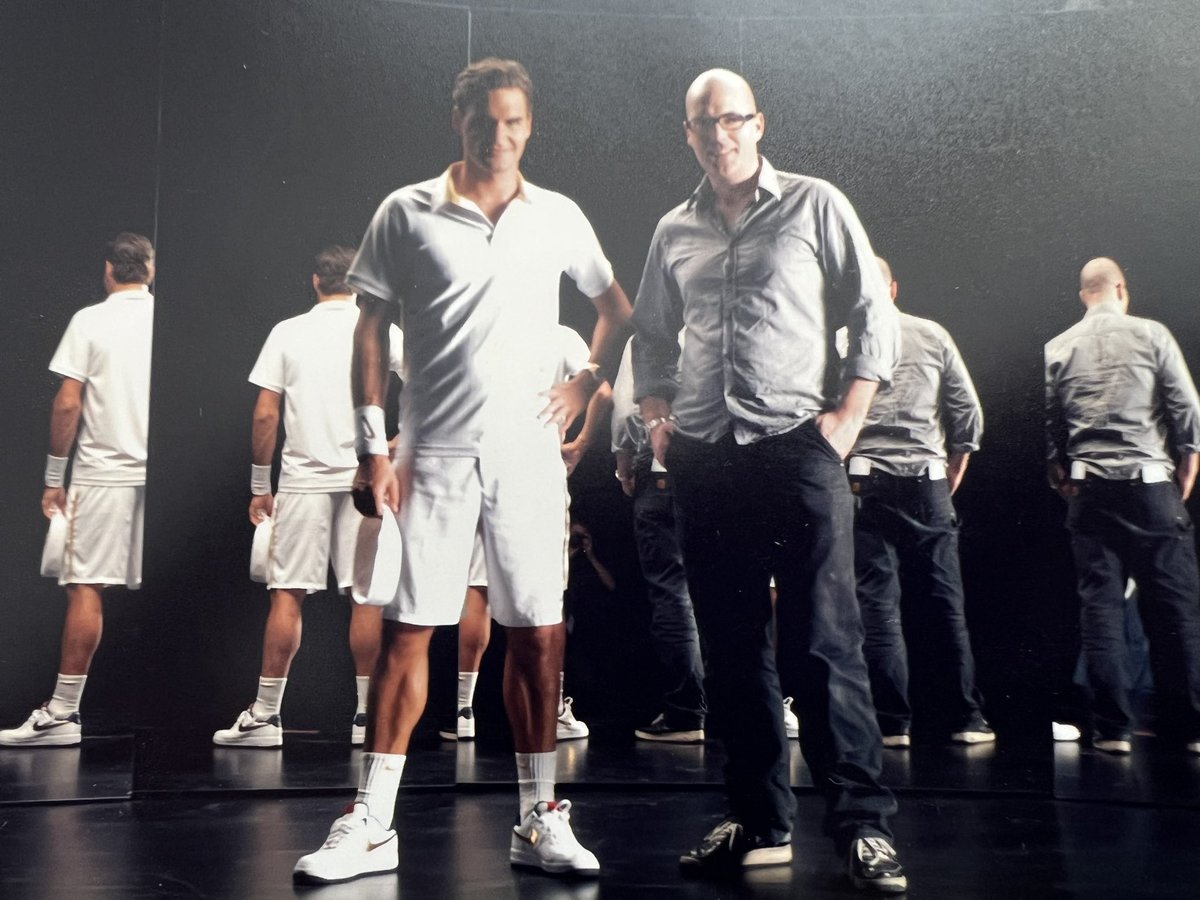 SuggFilms's tweet image. I’ve directed Roger Federer a few times, including a 12 hour ad shoot. He’d come off a 24 hr flight having lost at the Australian Open. He was a gentleman and showed interest and kindness to everyone - from runner to drivers. A true legend. Will miss that iconic style.