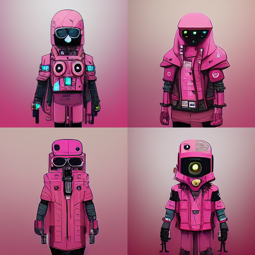 PeaceMatt's tweet photo. Midjourney Bot,PeaceMatt - AI Generated ART !!!! made via my request not by my hand!!! #midjourney #imagineanything #artificiallycreated #midjourney #visualexperimentation **<https://t.co/Mq9g6PY3El> pink pather cartoon character, cyberpunk s https://t.co/AurVs1QROY