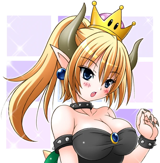 #最近フォローした方は知らない過去絵を晒す #クッパ姫意外と時間さえあればブームに乗るし、大きな胸も嫌いじゃない 