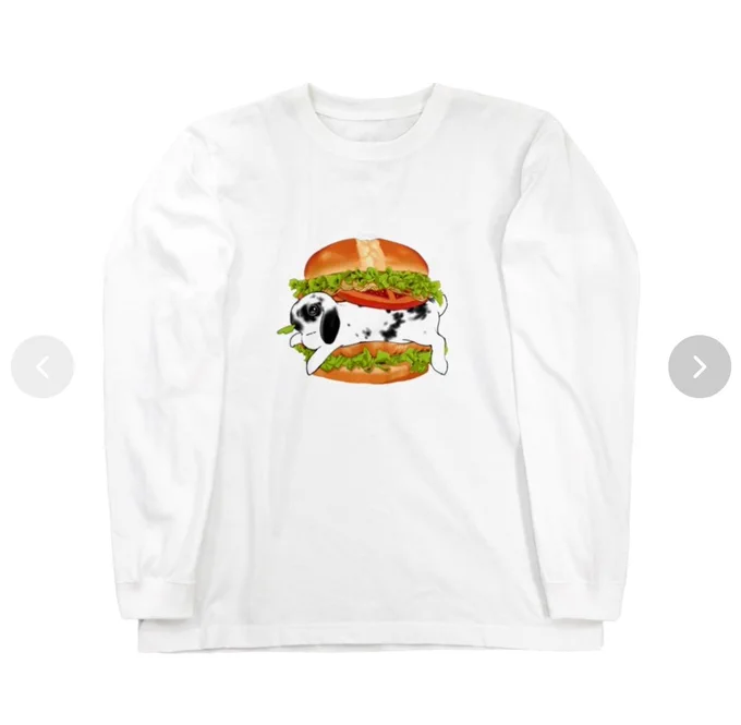 テンション上がってうさぎバーガーシリーズグッズを作りましたsuzuri値上げされたのでセール時によければ(*゜∀゜)!! 